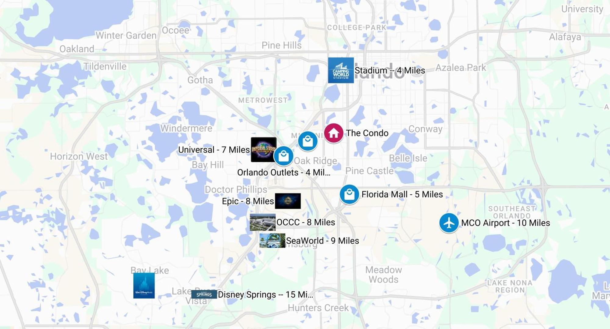 Centauri Vacation Rentals Beautiful 2-Bedroom Condo, Near All Orlando Attractions, Free Parking & Wi-Fi, King Bed 外观 照片